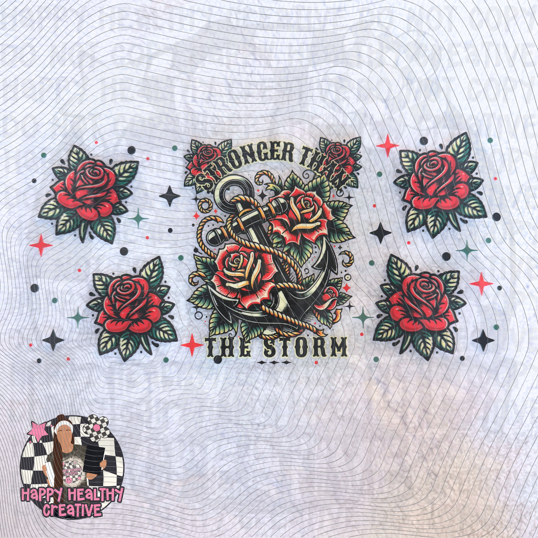 Stronger Than the Storm Roses Decal Wrap
