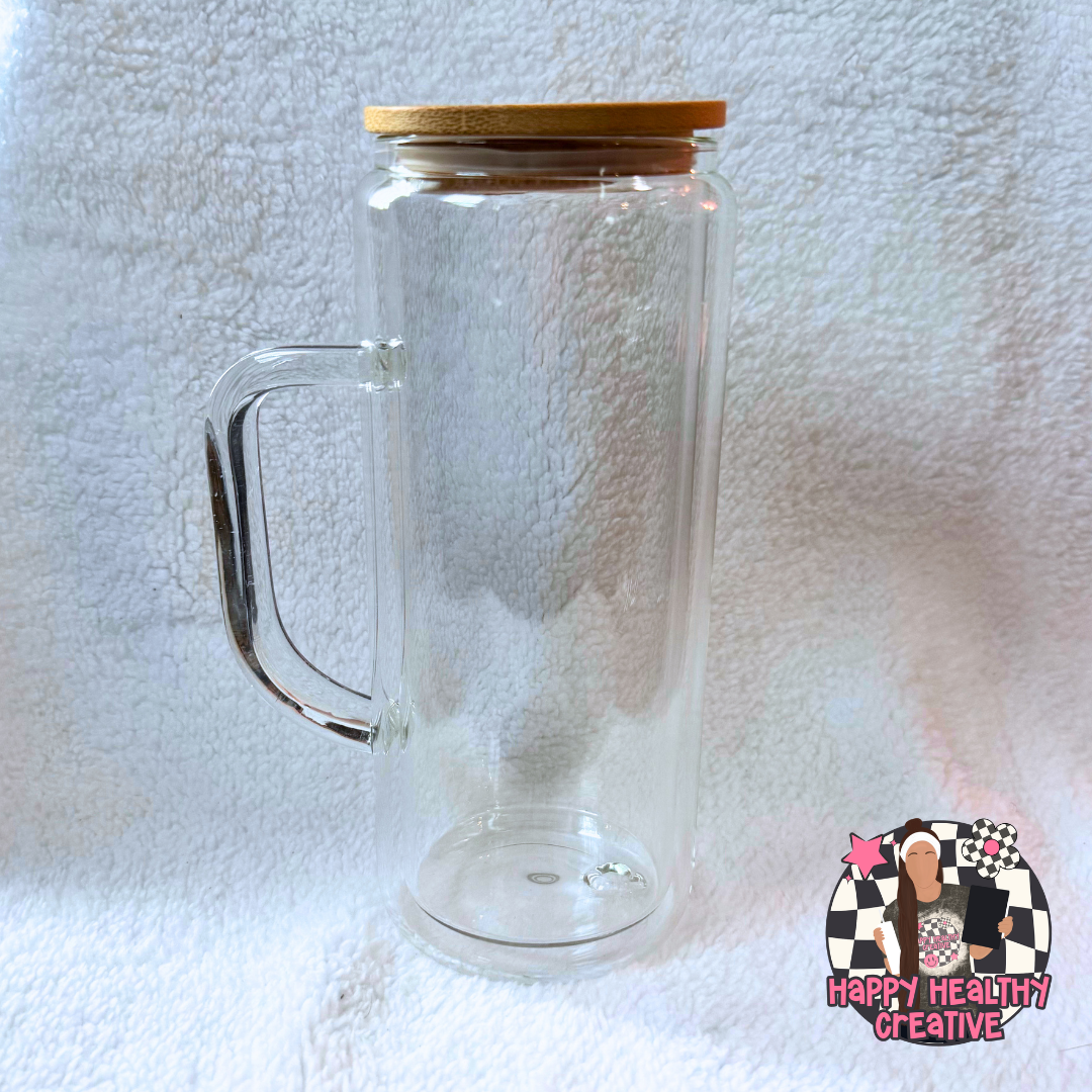 Tall Glass Snow Globe with Handle