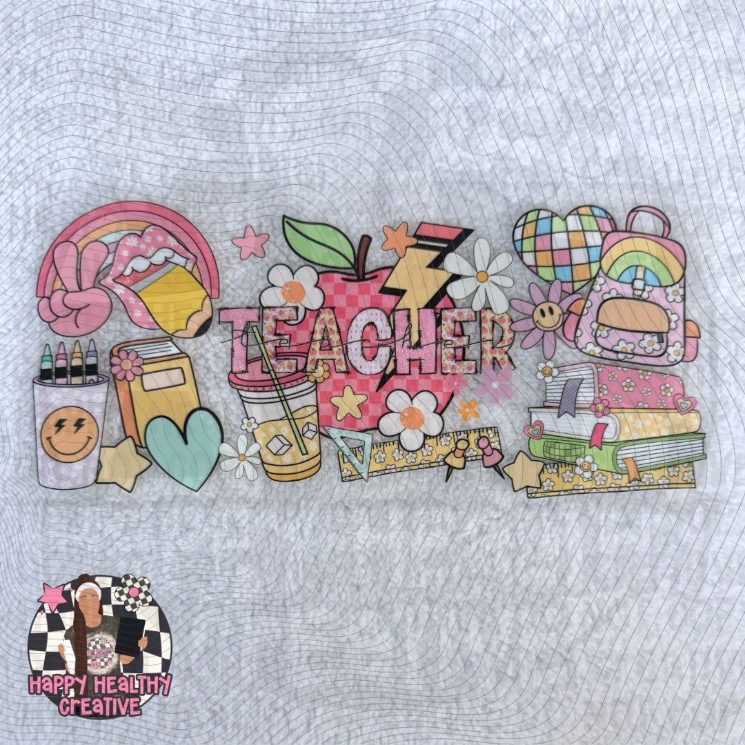 Cute Teacher Decal Wrap 2