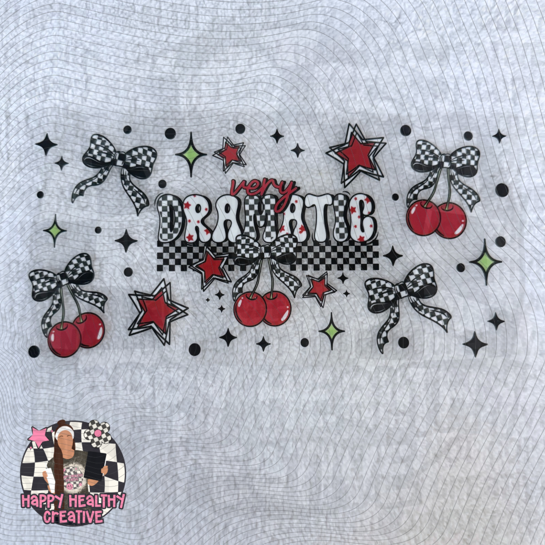 Very Dramatic Cherries & Bows Decal Wrap