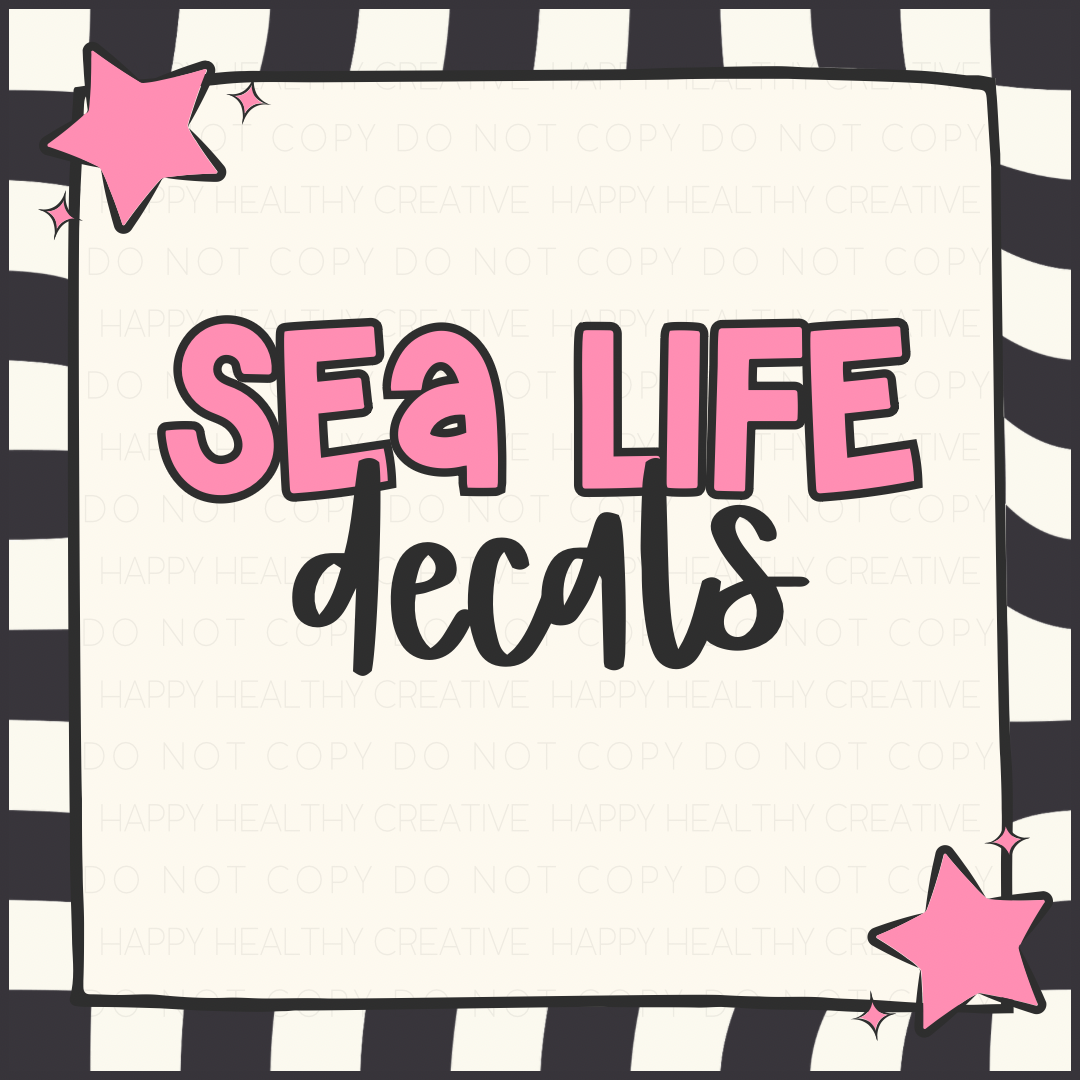 Sea Life Decals