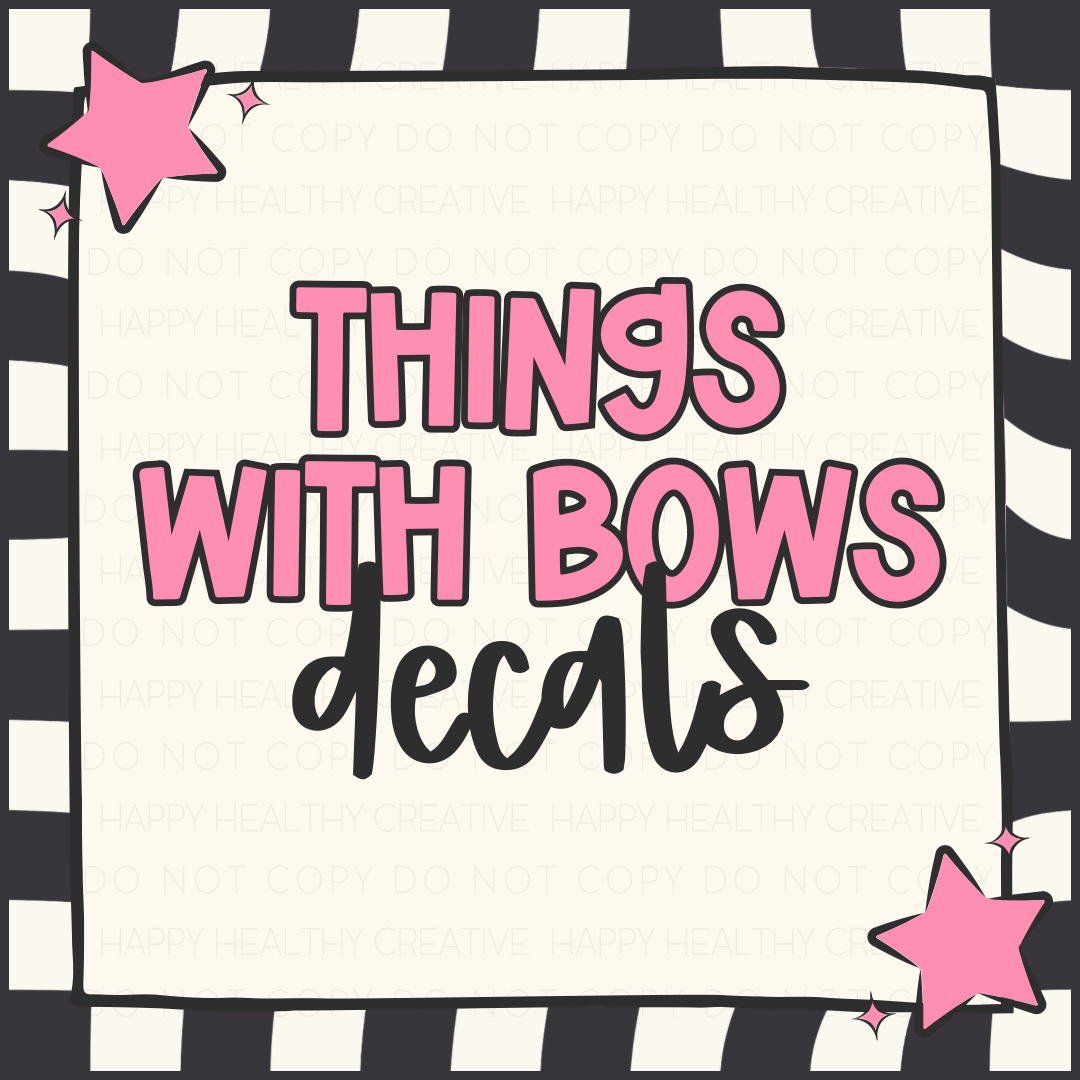 Bows Decals