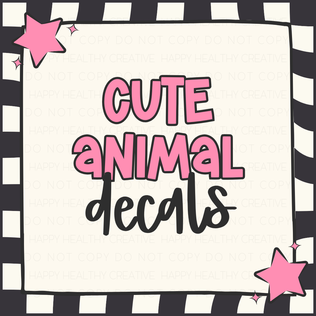 Cute Animal Decals