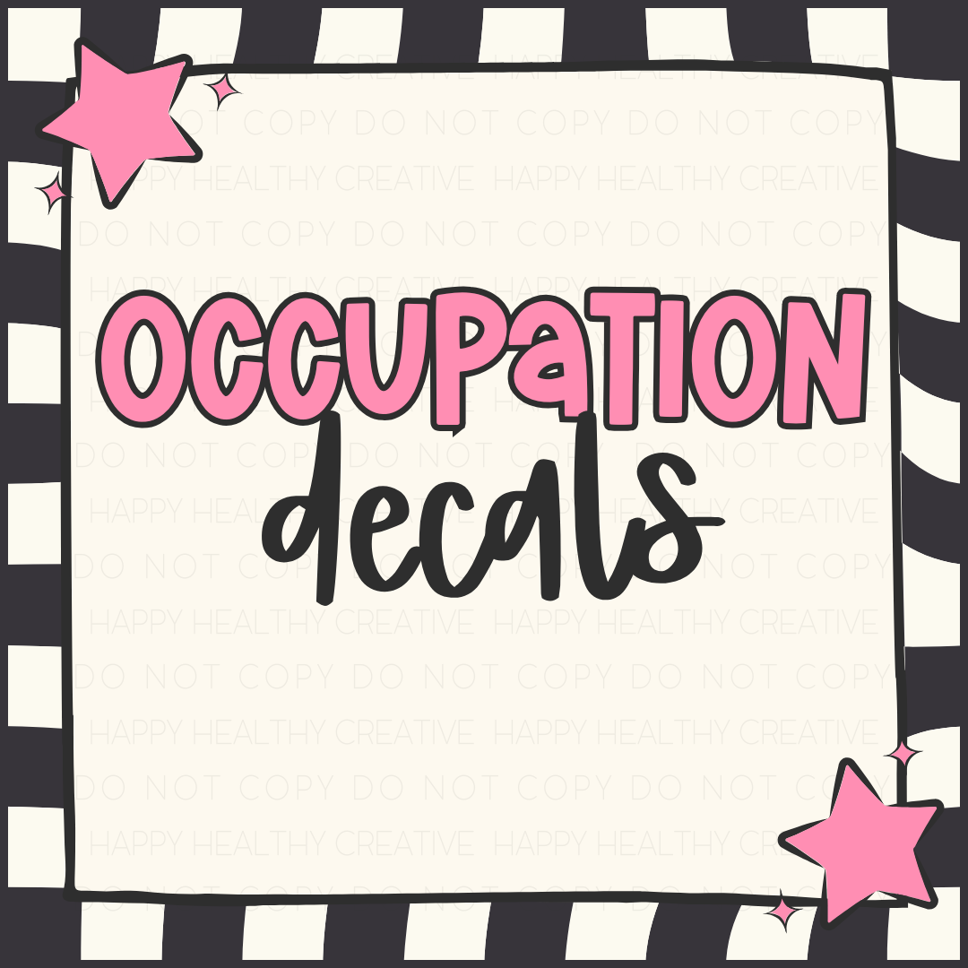 Occupation Decals