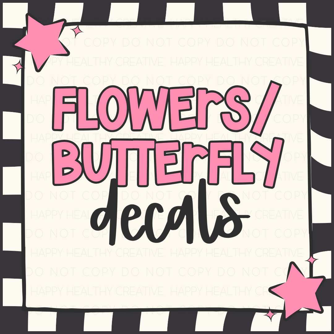 Flowers/Butterfly Decals