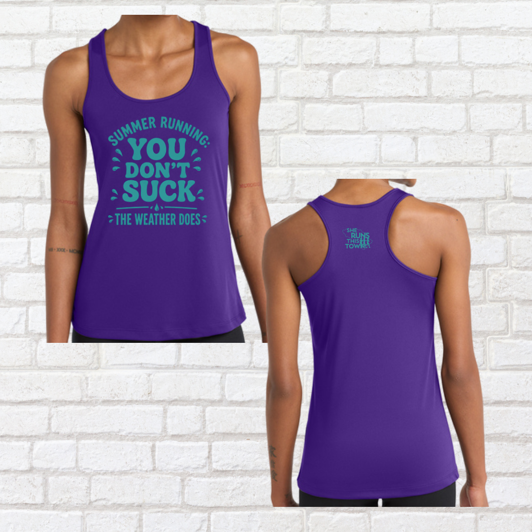 Summer Running (She Runs This Town) – Performance Ladies Tank