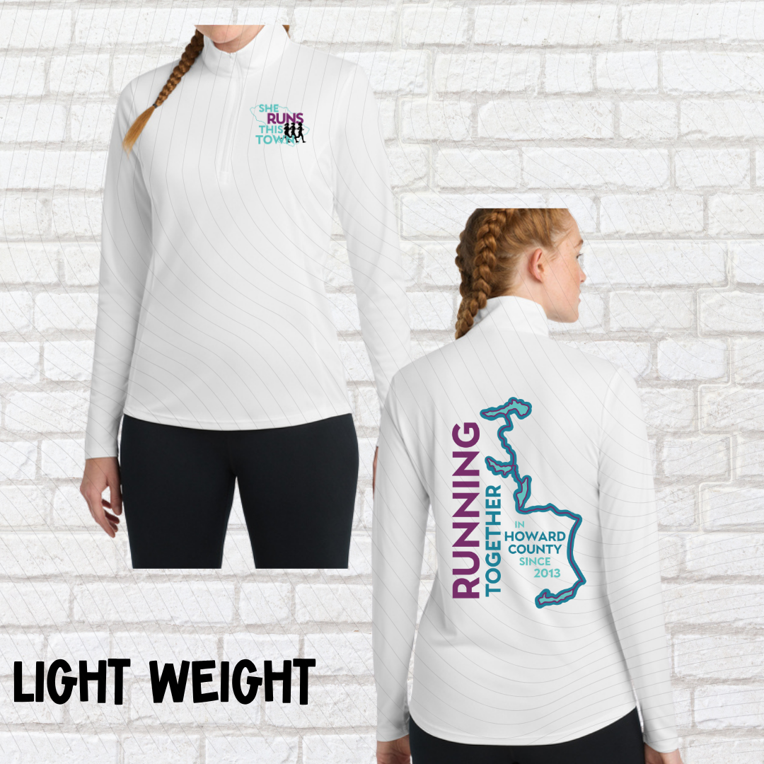 She Runs This Town – Lightweight Ladies Fit 1/4 Zip