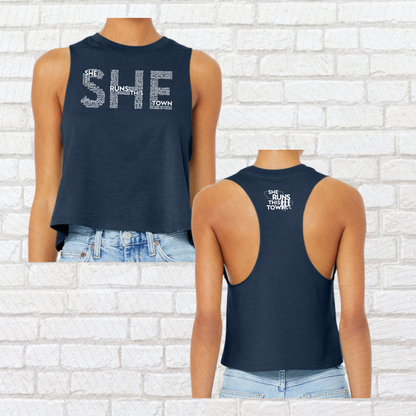 SHE (She Runs This Town) – Crop Tank