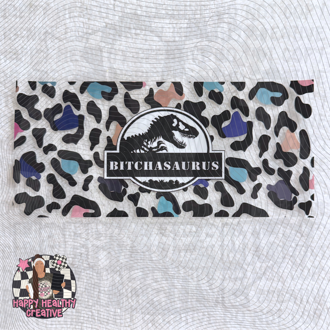 Bitchasaurus Leopard Decal Wrap