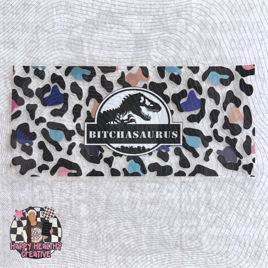 Bitchasaurus Leopard Decal Wrap