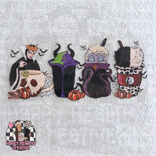 Disney - Villains Coffee Decal Wrap