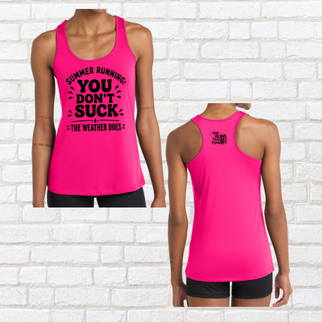 Summer Running (She Runs This Town) – Performance Ladies Tank