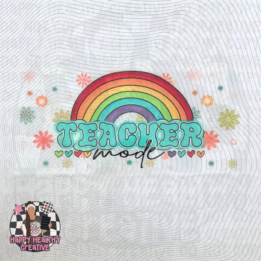 Teacher - Rainbow Teacher Mode Decal Wrap