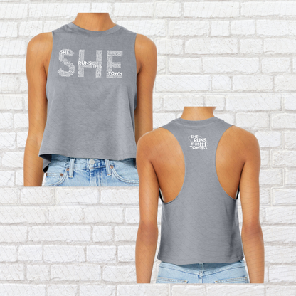 SHE (She Runs This Town) – Crop Tank