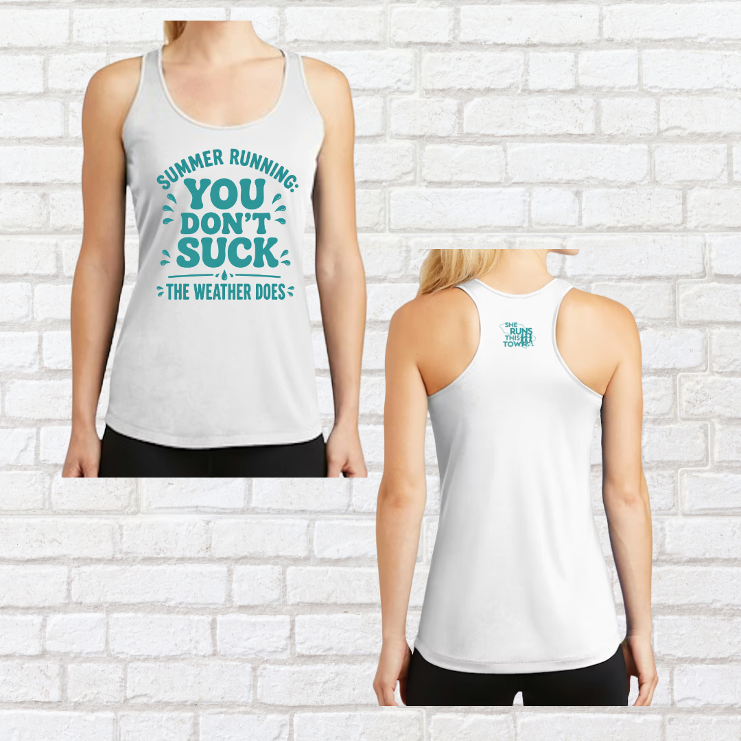 Summer Running (She Runs This Town) – Performance Ladies Tank