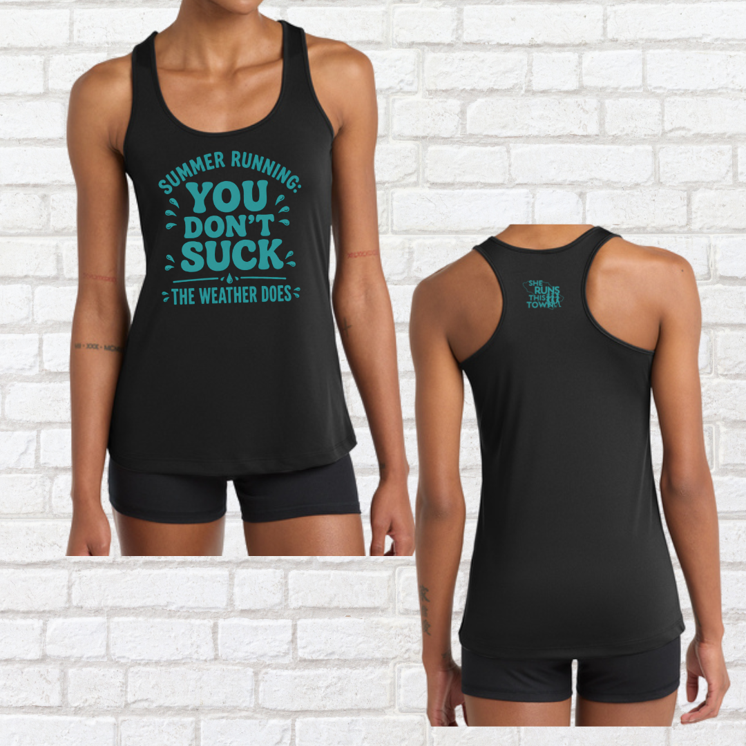 Summer Running (She Runs This Town) – Performance Ladies Tank