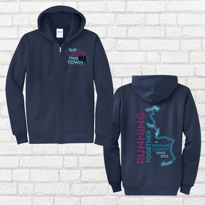 She Runs This Town – ZIP UP Hoodie