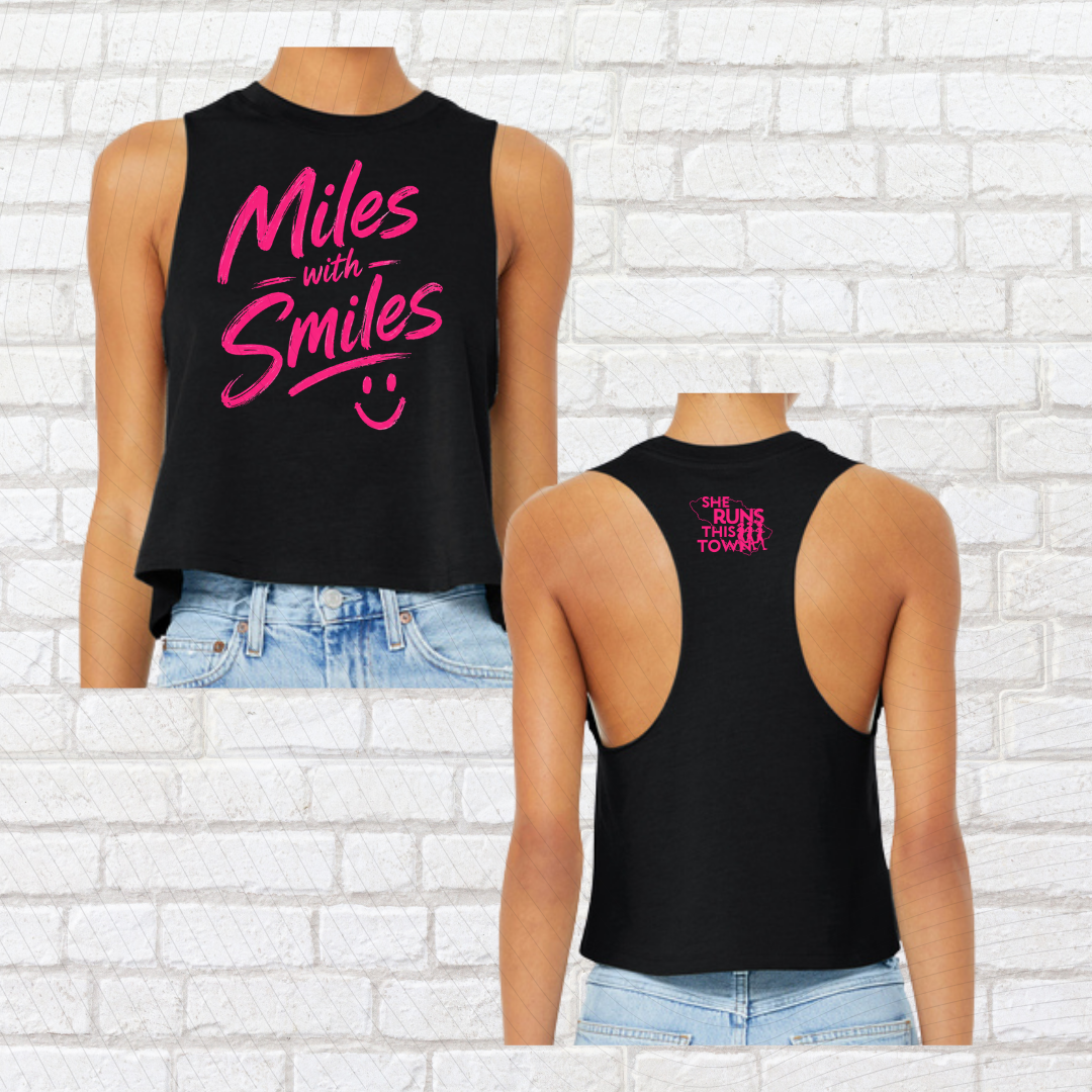 Miles with Smiles (She Runs This Town) – Crop Top