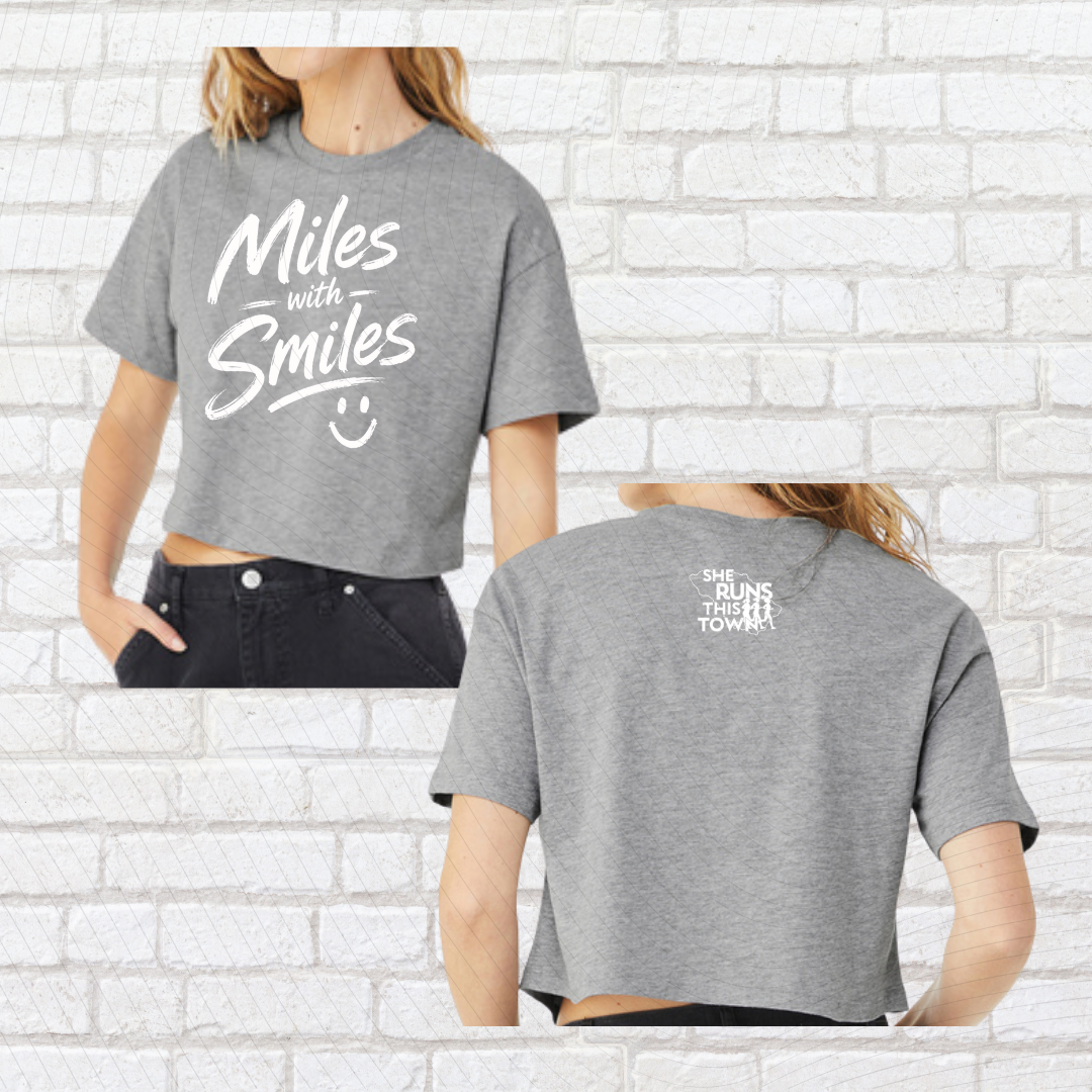 Miles with Smiles (She Runs This Town) – Crop Top