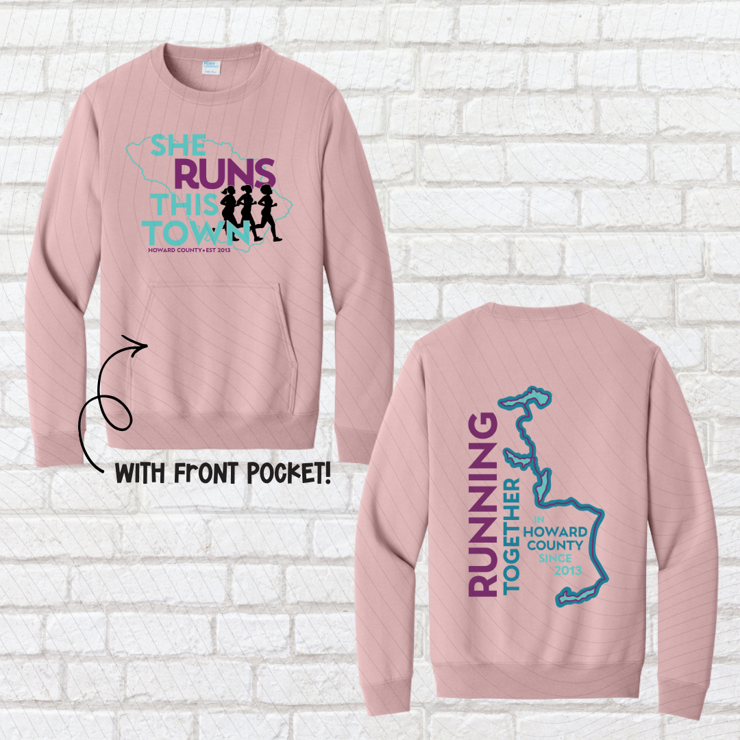 She Runs This Town – POCKET Crewneck