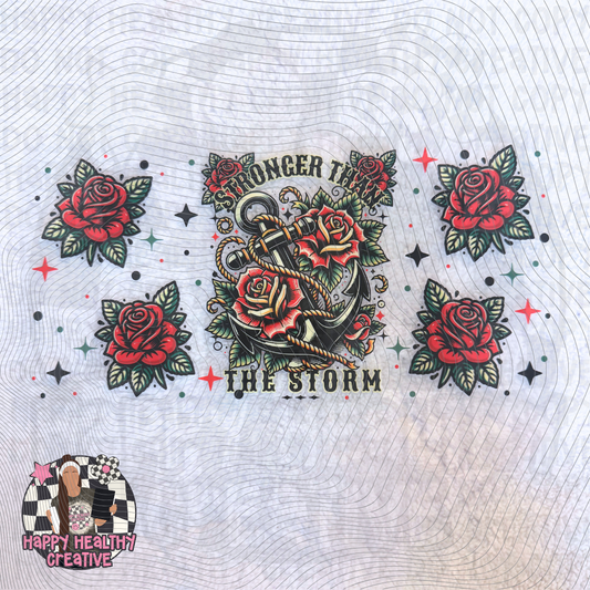 Stronger Than the Storm Roses Decal Wrap