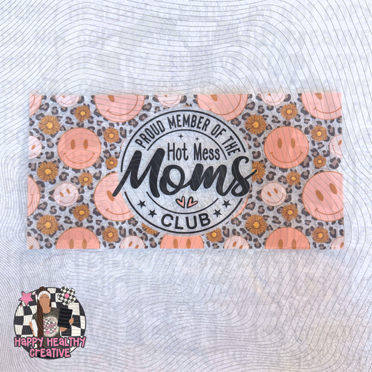 Hot Mess Moms Club Smiley Decal Wrap
