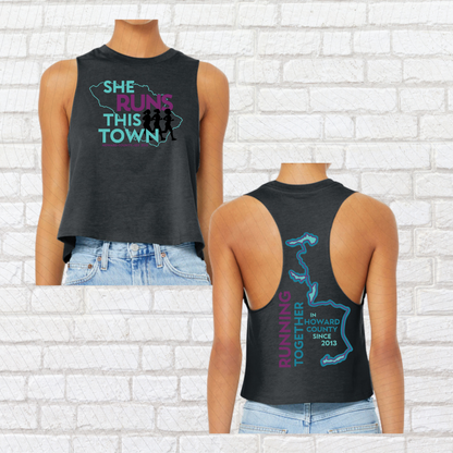 She Runs This Town – Crop Tank