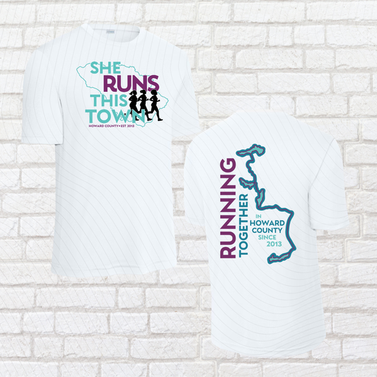She Runs This Town – Performance Tee (Unisex Fit)
