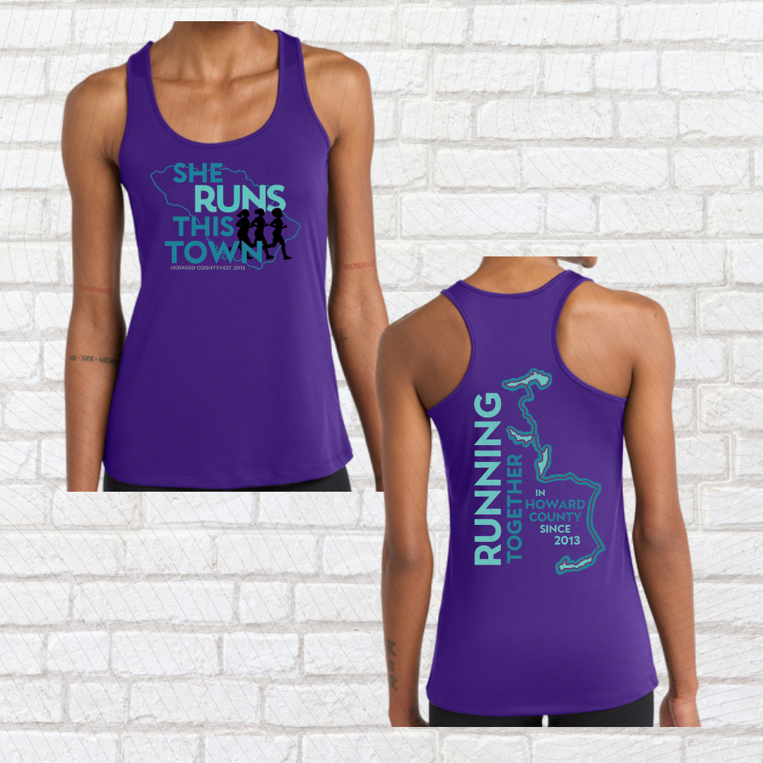 She Runs This Town – Performance Ladies Tank