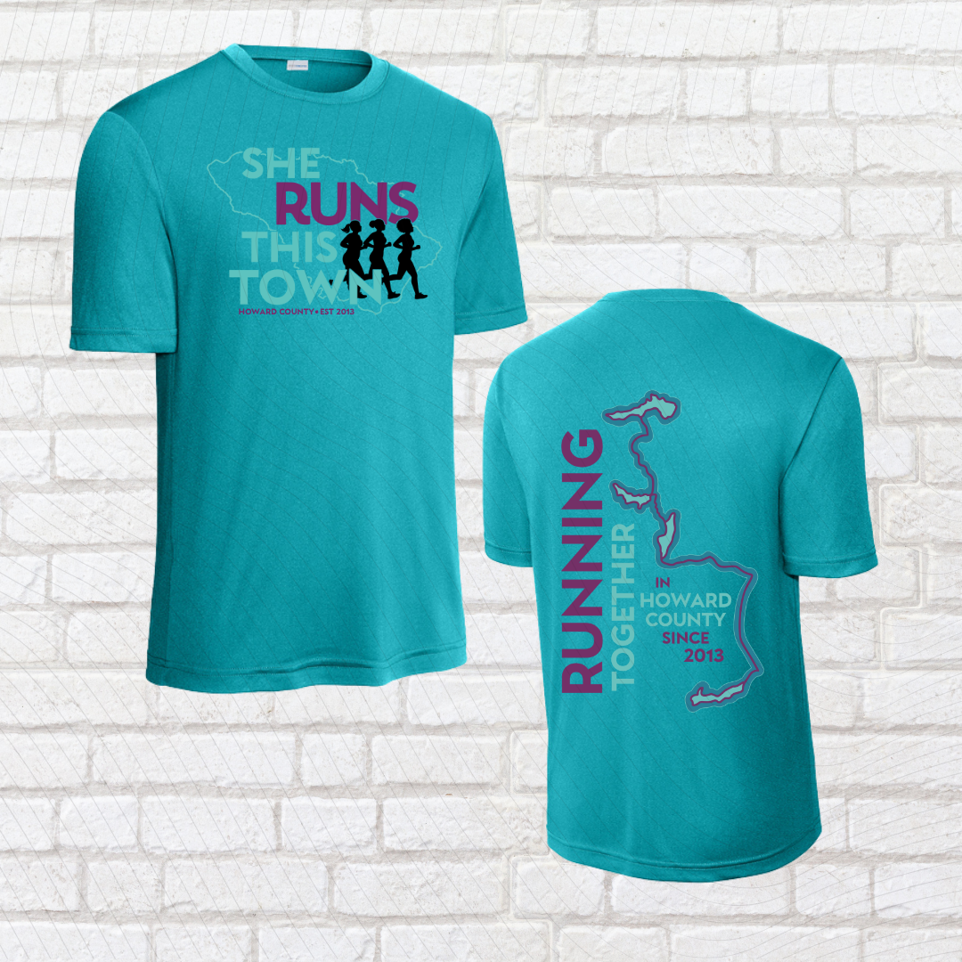 She Runs This Town – Performance Tee (Unisex Fit)