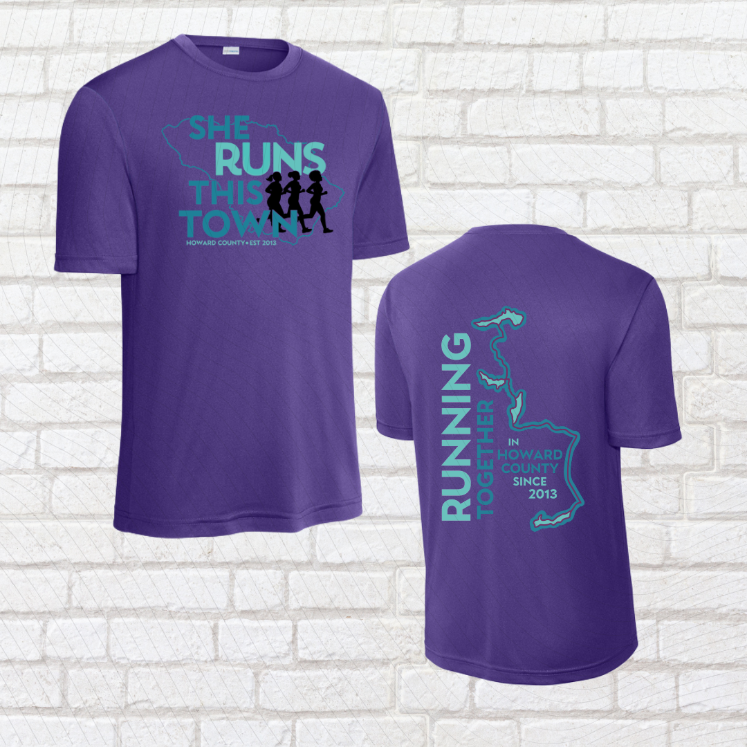 She Runs This Town – Performance Tee (Unisex Fit)