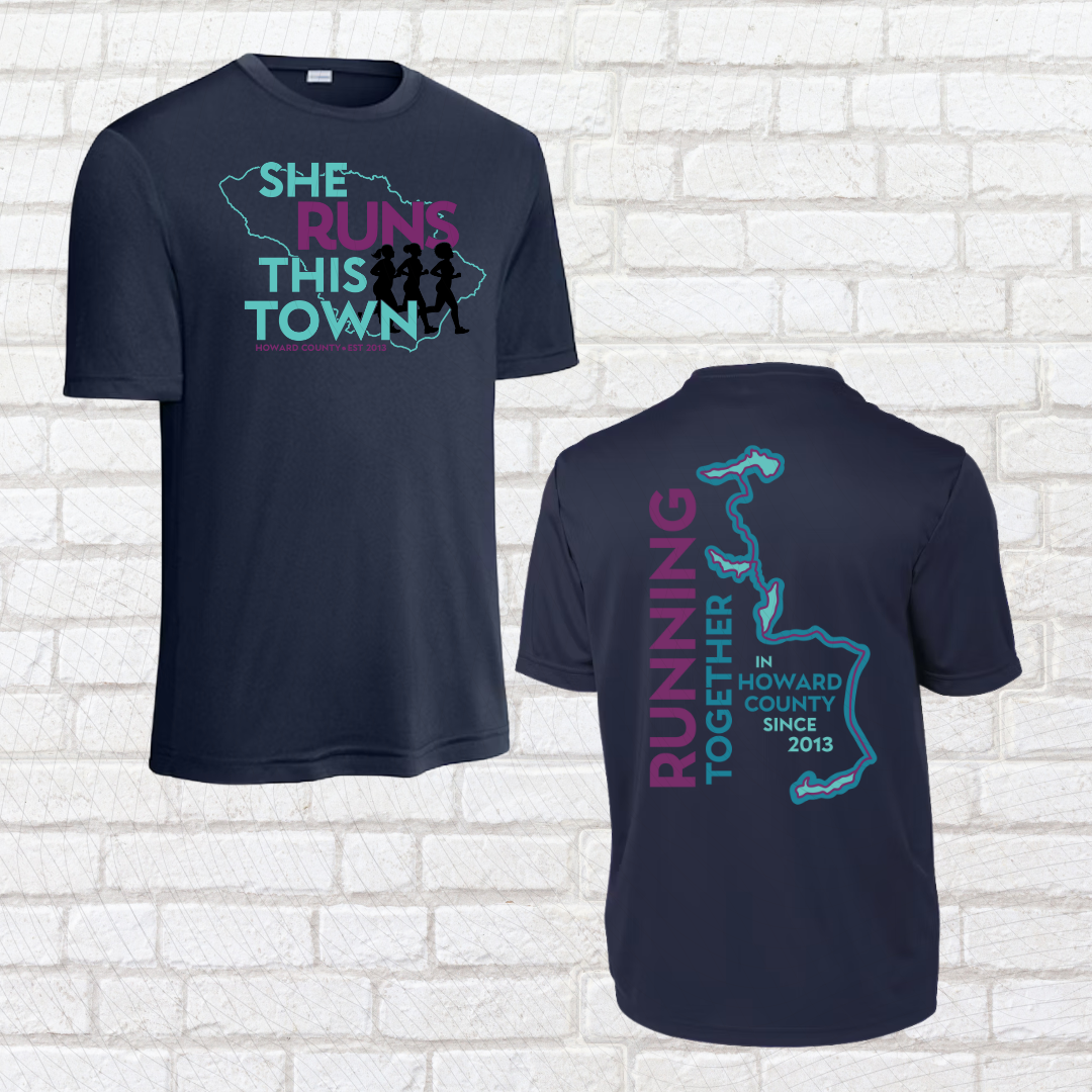 She Runs This Town – Performance Tee (Unisex Fit)