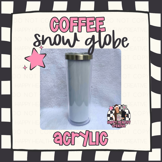 Insulated Steel Coffee Snow Globe (with or without handle)