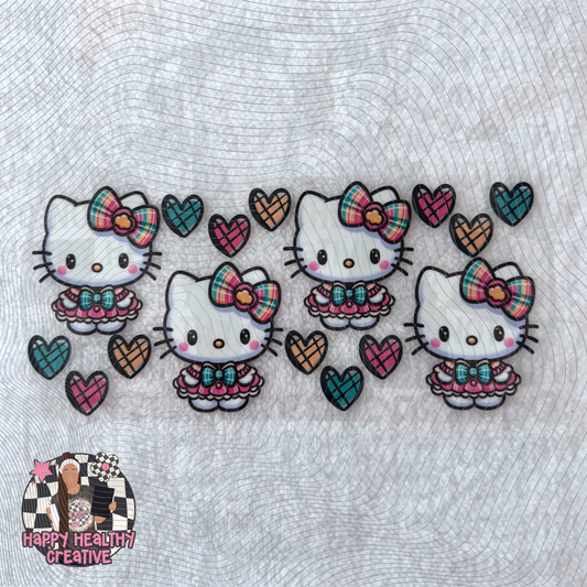 Hello Kitty - Checkers Green/Pink/Yellow Decal Wrap
