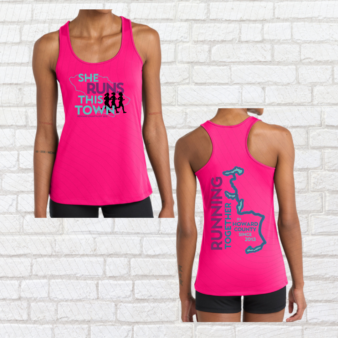 She Runs This Town – Performance Ladies Tank