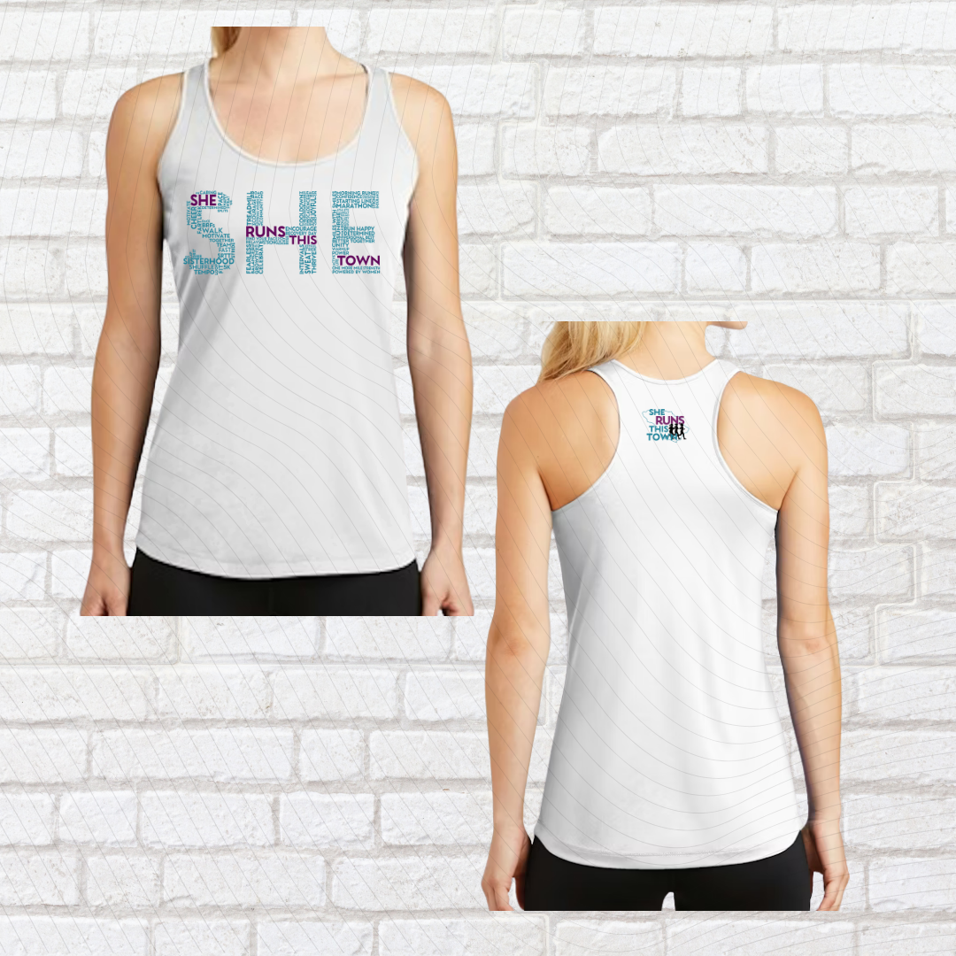 SHE (She Runs This Town) – Performance Ladies Tank