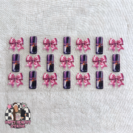 Purple Red Bull Bows Decal Wrap