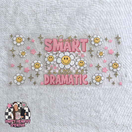 Cute Smart and a Little Bit Dramatic Smiley Decal Wrap