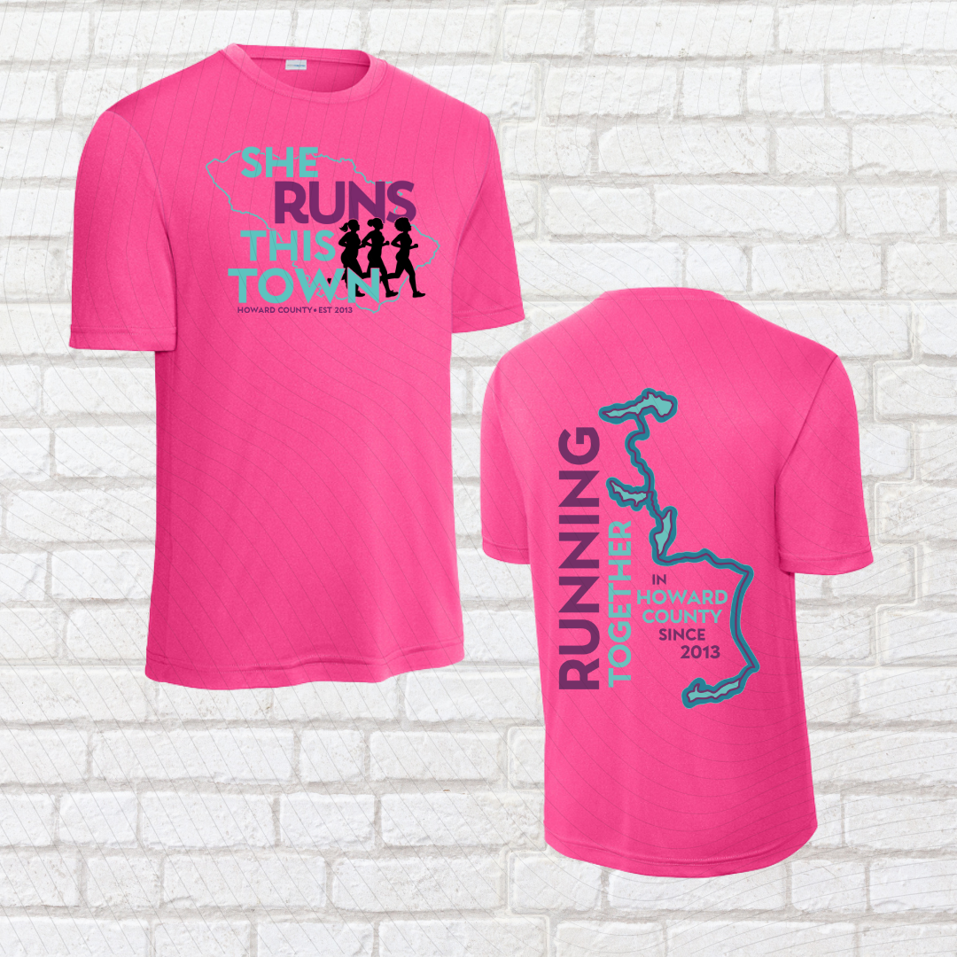 She Runs This Town – Performance Tee (Unisex Fit)