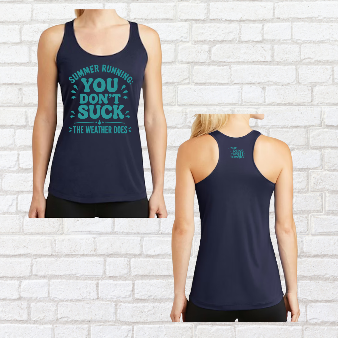 Summer Running (She Runs This Town) – Performance Ladies Tank