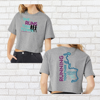 She Runs This Town – Crop Tee