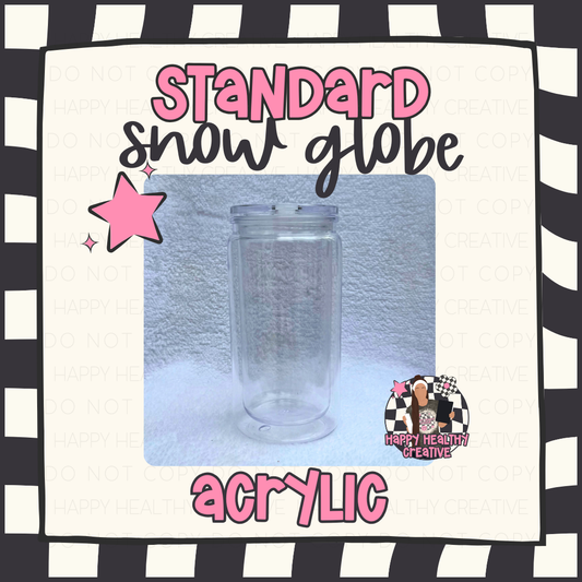 Standard Acrylic Snow Globe