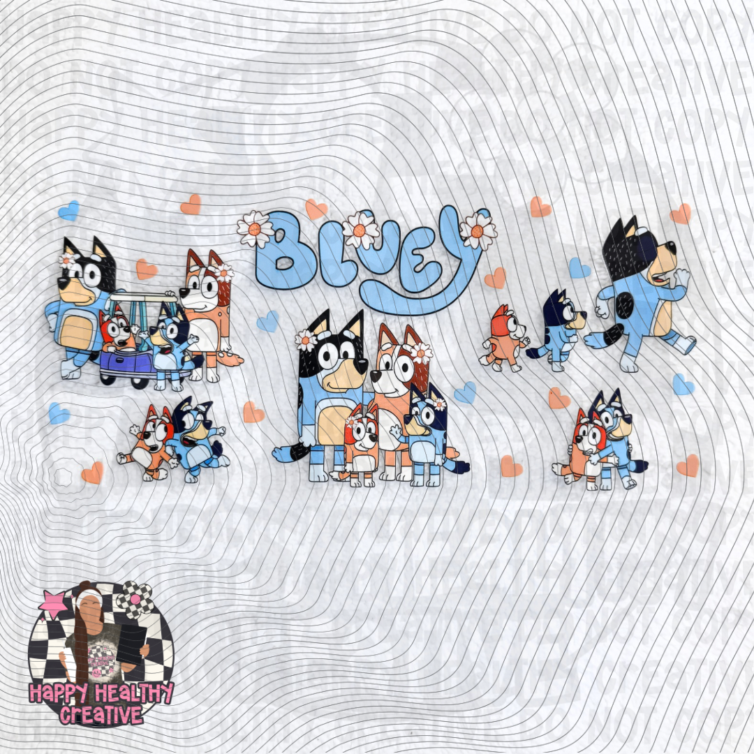 Blue Dog Decal Wrap 1