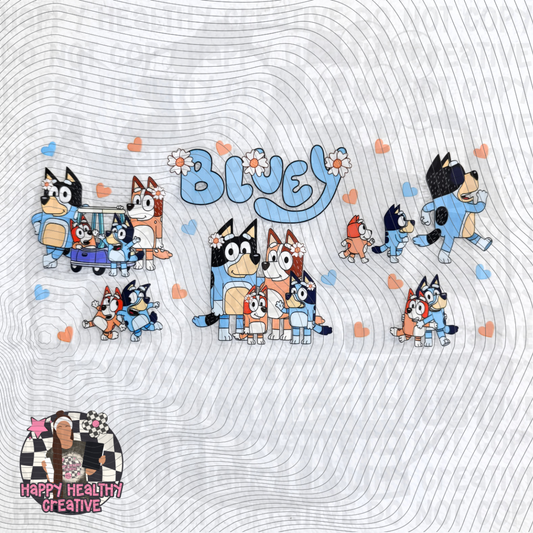 Blue Dog Decal Wrap 1