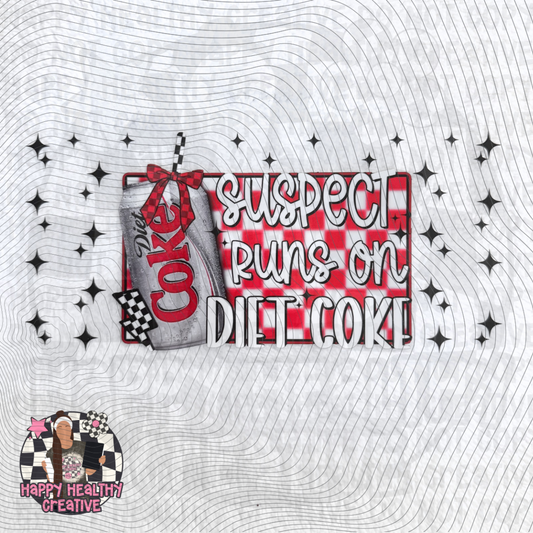 Suspect Runs on Diet Coke Decal Wrap