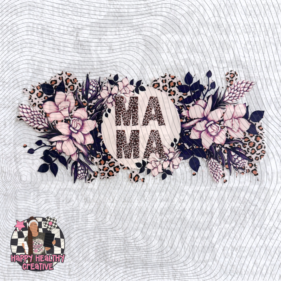 Mama Floral Decal Wrap