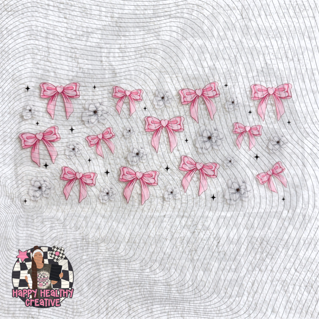 Pink Bows & Flowers Decal Wrap