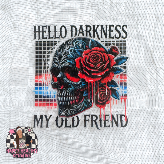 Hello Darkness Skellie Decal