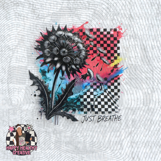 Just Breathe Dandelion Decal