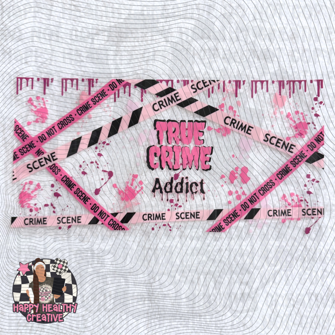 True Crime Addict Pink Decal Wrap